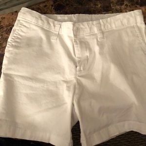 Girls Khaki style shorts in White